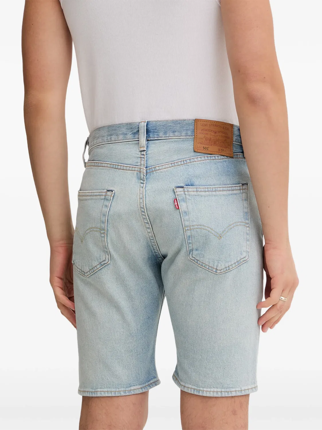 Джинсовые шорты 501 синего цвета Levi's, синий — фото 2