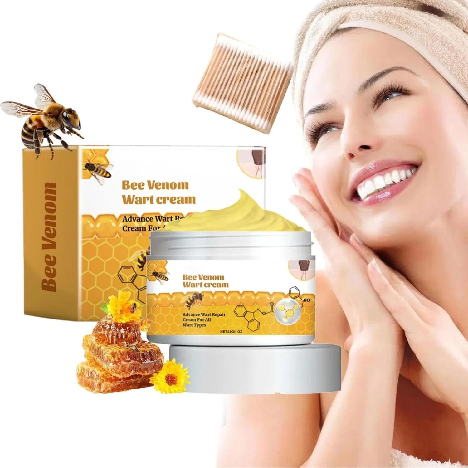 Крем для лица Bee Venom Repair, JHDZ, 30 г, 5 мл — фото 2
