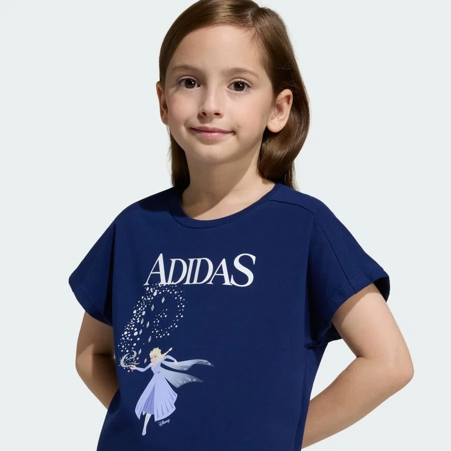 Футболка с длинным рукавом ADIDAS DISNEY FROZEN TEE adidas, Сине-белый — фото 4