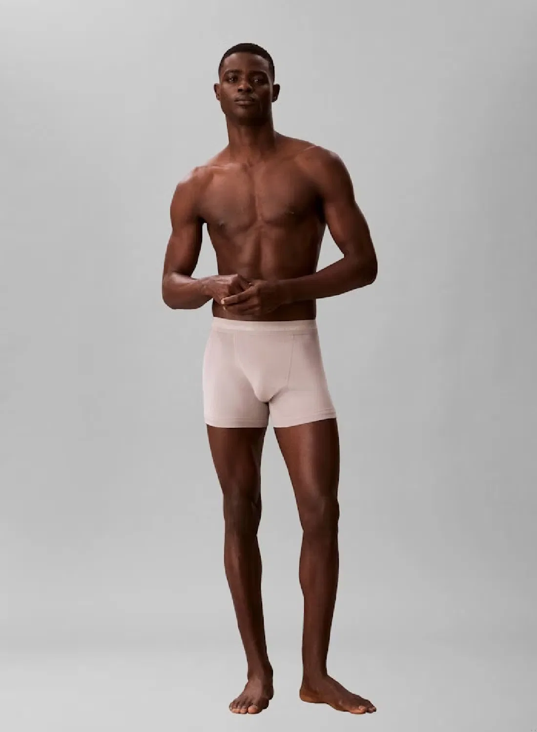 Трусы-боксеры хлопковые 3 pack trunks Cotton Stretch Calvin Klein, синий — фото 3
