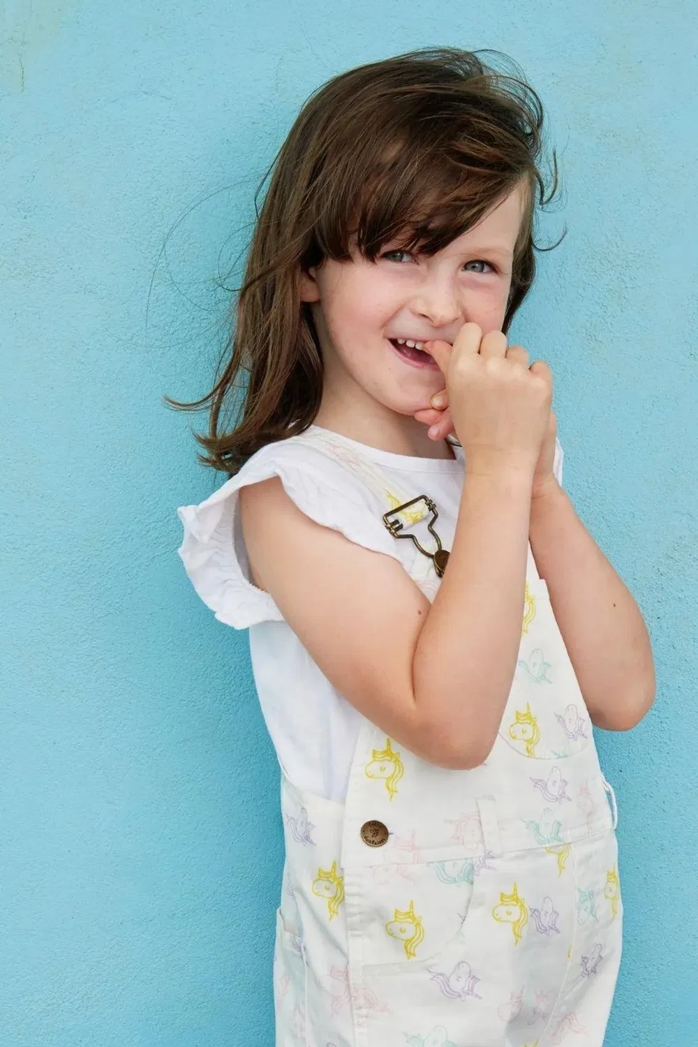 Детские шорты-комбинезон с принтом Unicorn Dotty Dungarees, Multi — фото 2