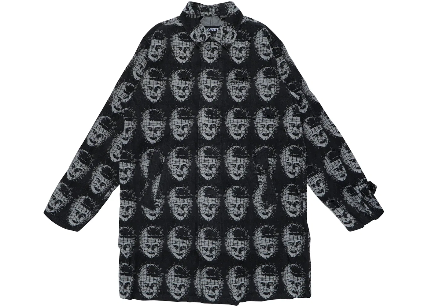 Мужское пальто с длинным рукавом Supreme Hellraiser Trench Coat, Black