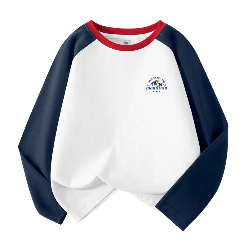 Детская футболка с принтом Mountains K Navy Blue/H WARRIOR