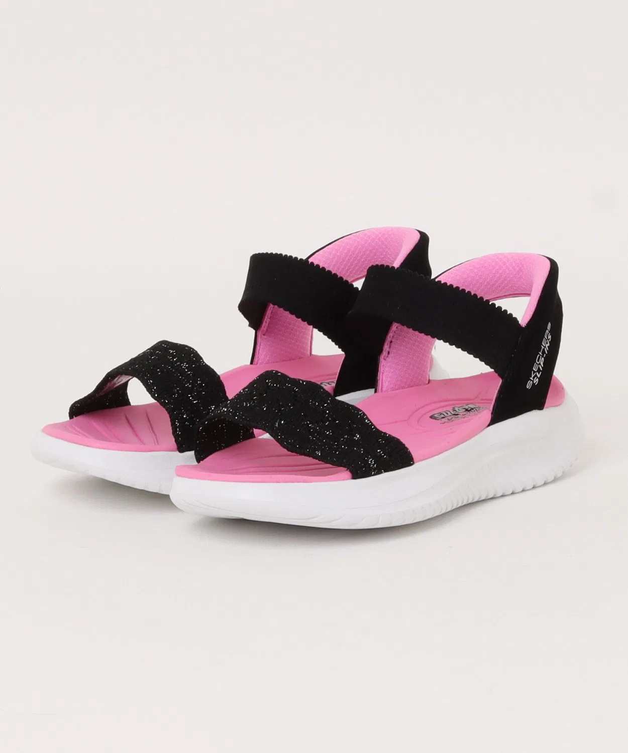 Детские спортивные сандалии с ремешками ULTRA FLEX 3.0 SKECHERS, Black Pink