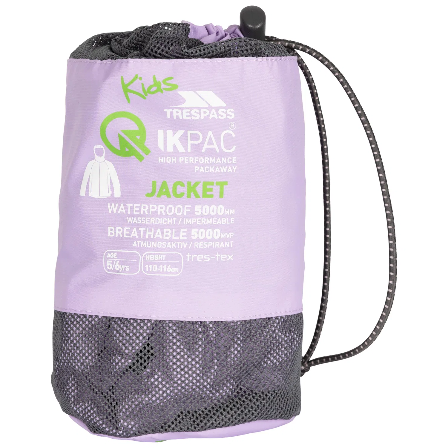 Детская водонепроницаемая куртка Qikpac Trespass, Violett — фото 3