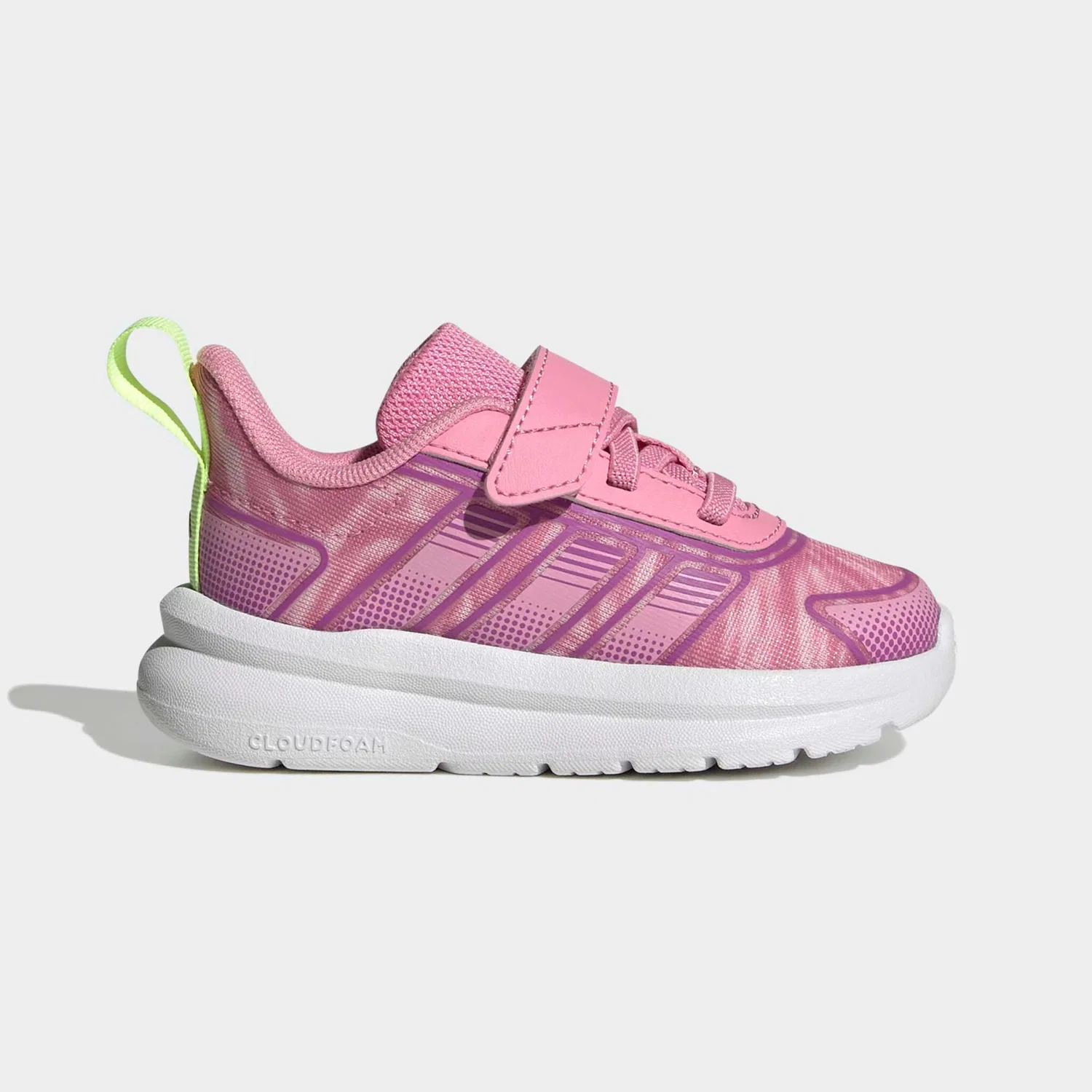 Детские кроссовки с графическим принтом Adidas Sportswear, St Tropic Bloom/Purple Burst/Hi-Res Yellow — фото 2