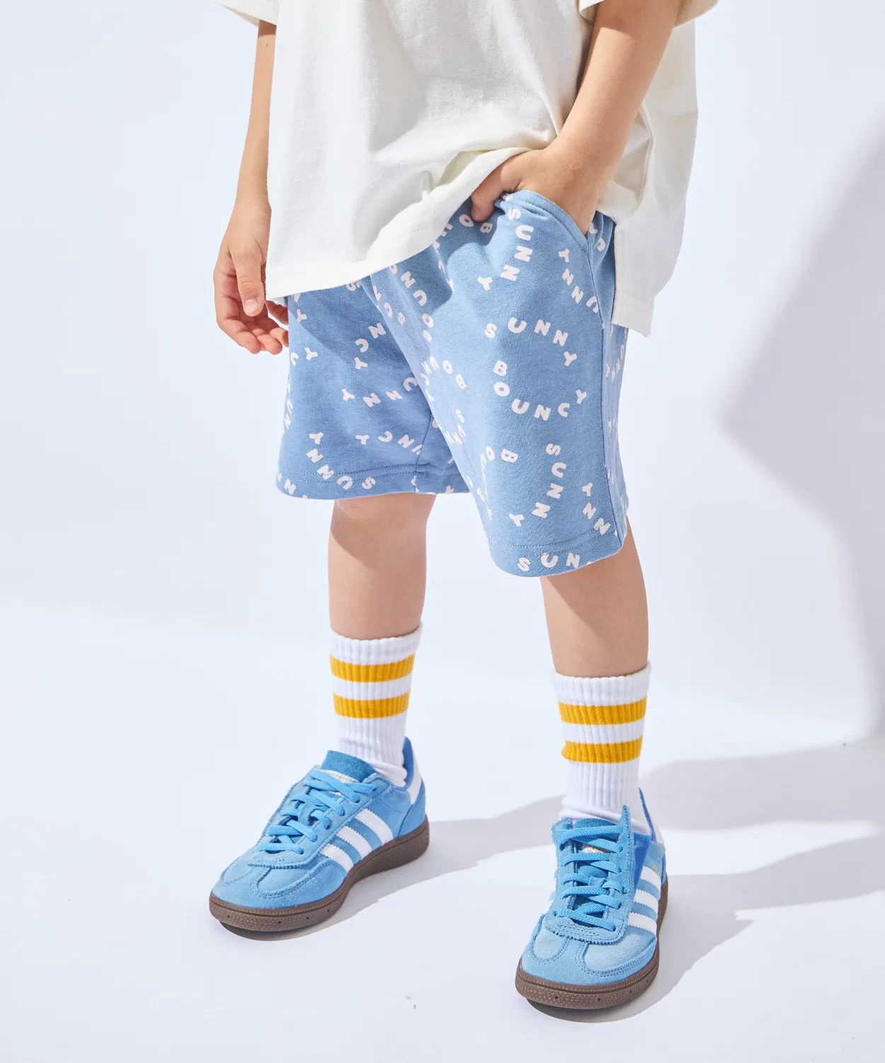 Детские шорты с принтом, модель Total Pattern, ever closet, Blue系 Other