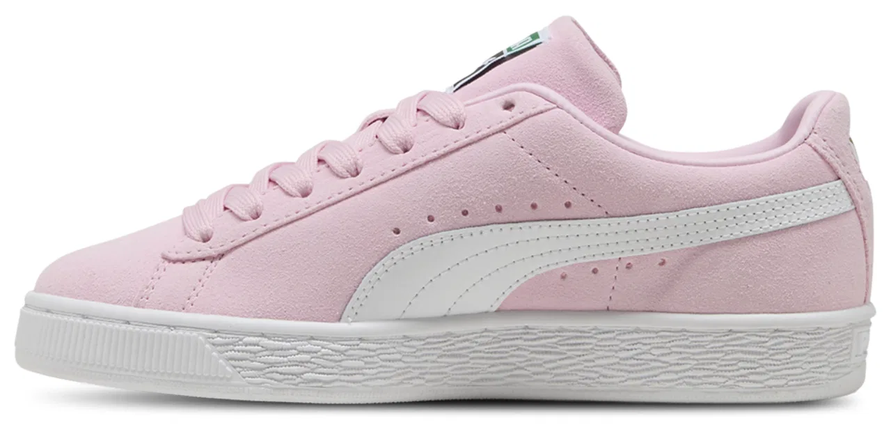 Детские кроссовки для девочек PUMA Suede Classic, Puma White/Pink Lady — фото 2