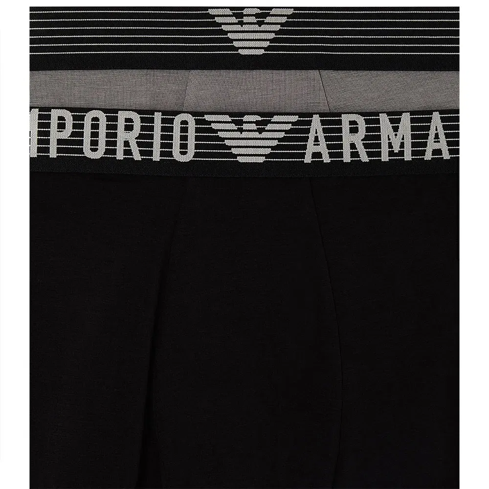 Мужские трусы-слипы с принтом Emporio armani, Grey — фото 4