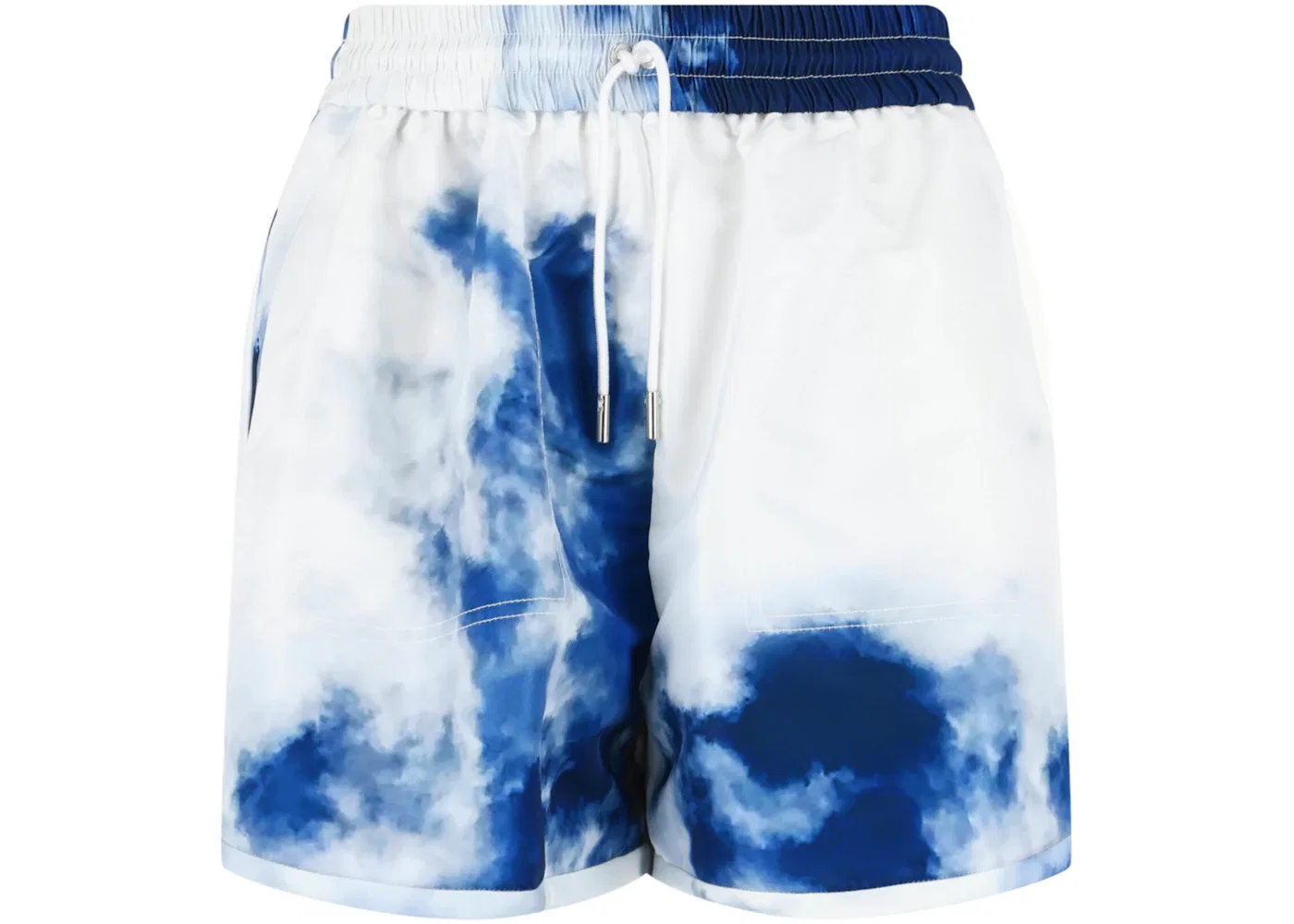 Женские шорты с принтом Sky Print Dolphin Alexander McQueen, Blue White