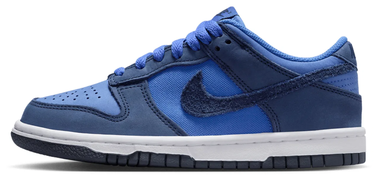 Кроссовки для мальчиков Nike Dunk Low SE, цвет Comet Blue/Midnight Navy/White — фото 2