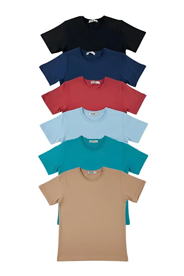 Детский комплект футболок для девочек из хлопка Basics Mk Mukko Kids, Colorful