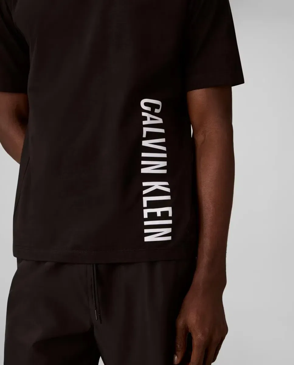 Мужская футболка с коротким рукавом и круглым вырезом Calvin Klein, Negro — фото 4