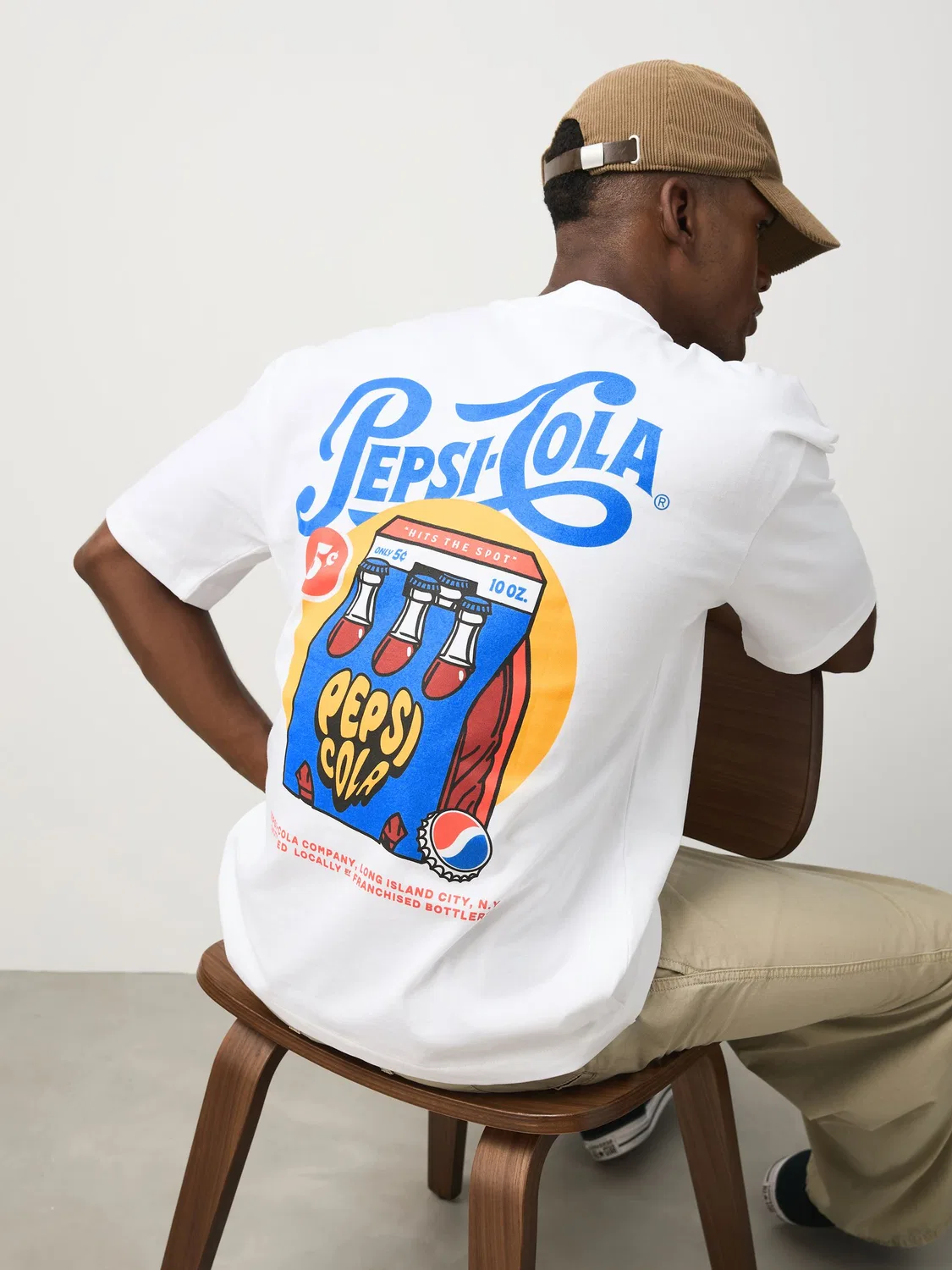 Next Белая футболка с рисунком Pepsi