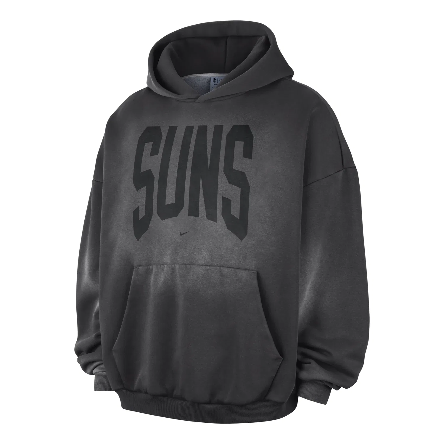 Мужское худи для баскетбола Phoenix Suns Standard Issue Therma-FIT Fleece Hoodie 'Dark Charcoal White' Nike, Dark Charcoal/White