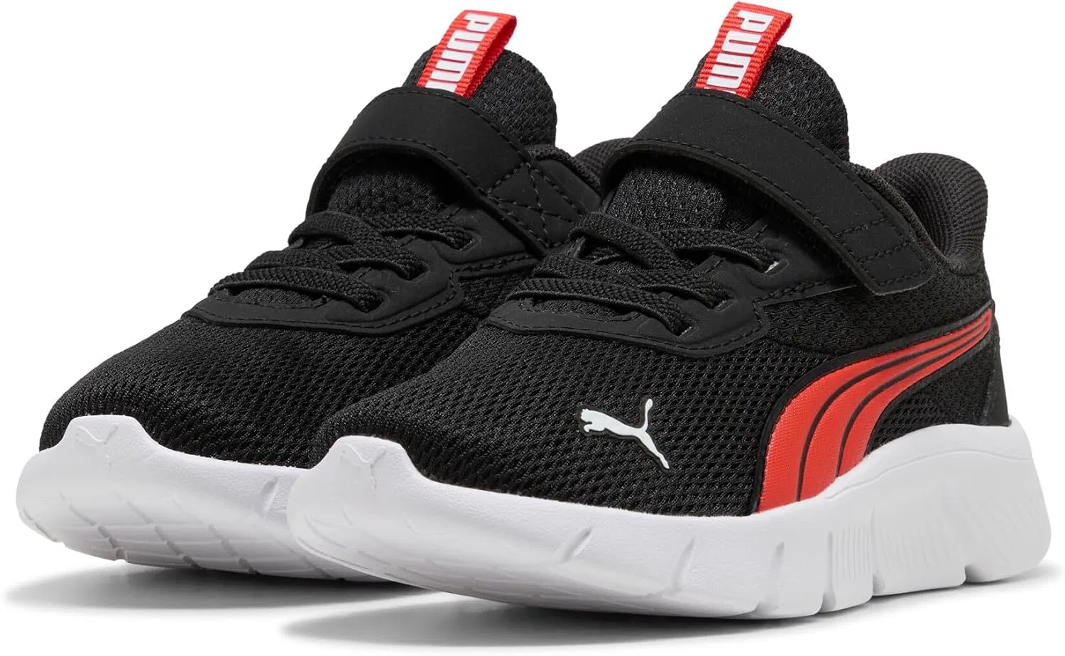 Детские беговые кроссовки FlexFocus Modern PUMA, Puma Black Red Flash Puma White