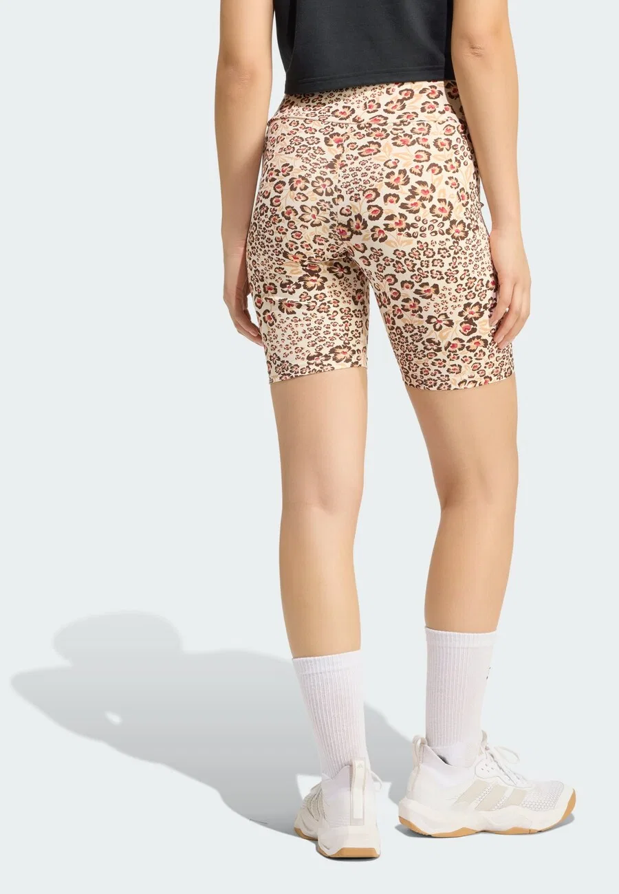 Спортивные шорты ADIDAS PERFORMANCE Slim fit 'Adidas x Farm Rio' в бежево-сером и светло-бежевом цветах — фото 3