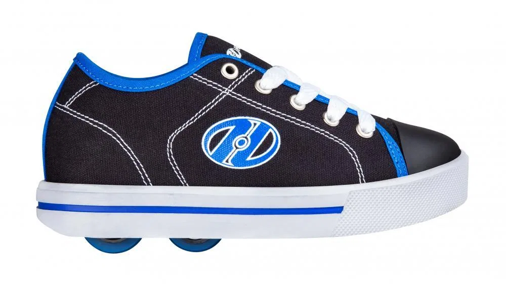 Детские роликовые кроссовки с колесами X2 Classic Heelys, Schwarz Weiss Blau — фото 2
