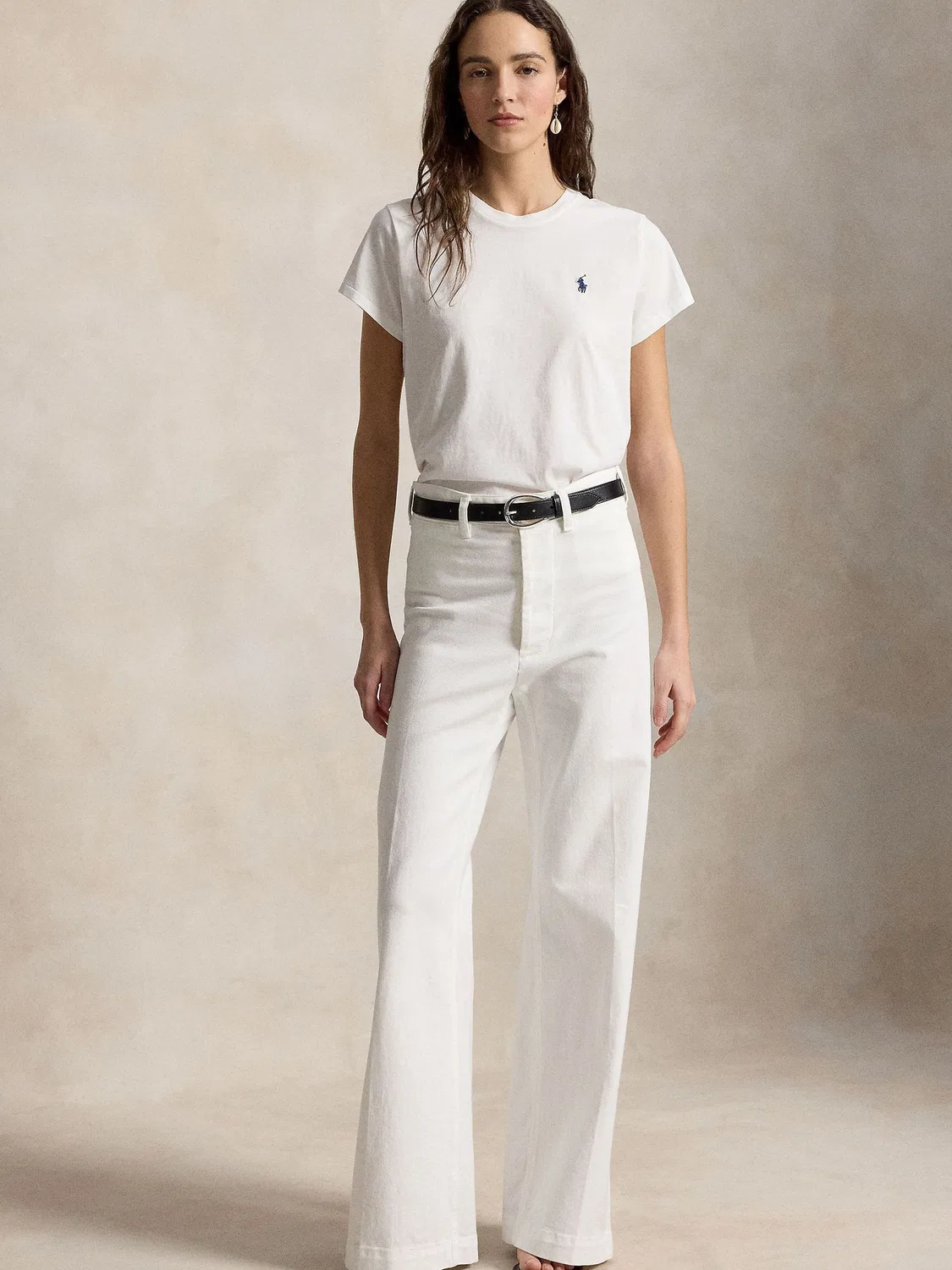 Футболка с коротким рукавом, свободный крой Polo Ralph Lauren, белый — фото 3