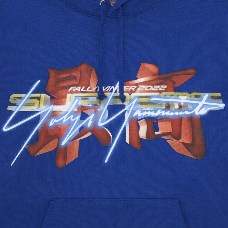 Толстовка Supreme x Yohji Yamamoto x TEKKEN Hooded Sweatshirt 'Royal', синий — фото 4