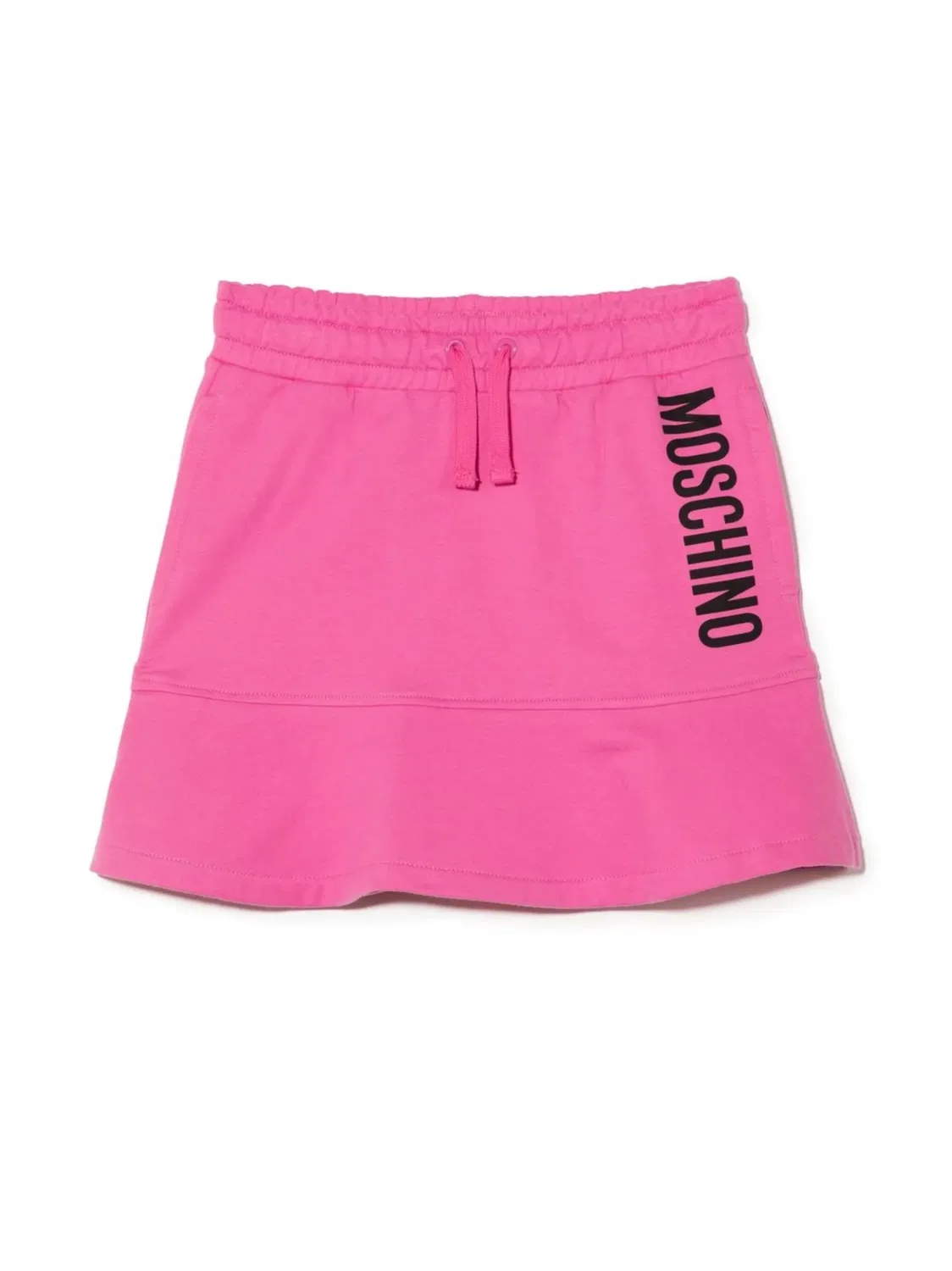 Юбка с принтом логотипа Moschino, розовый