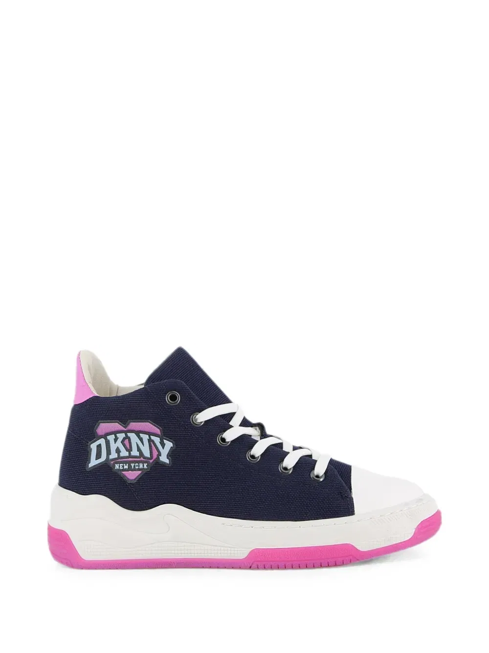 Высокие кроссовки с нашивкой-логотипом Dkny Kids, синий