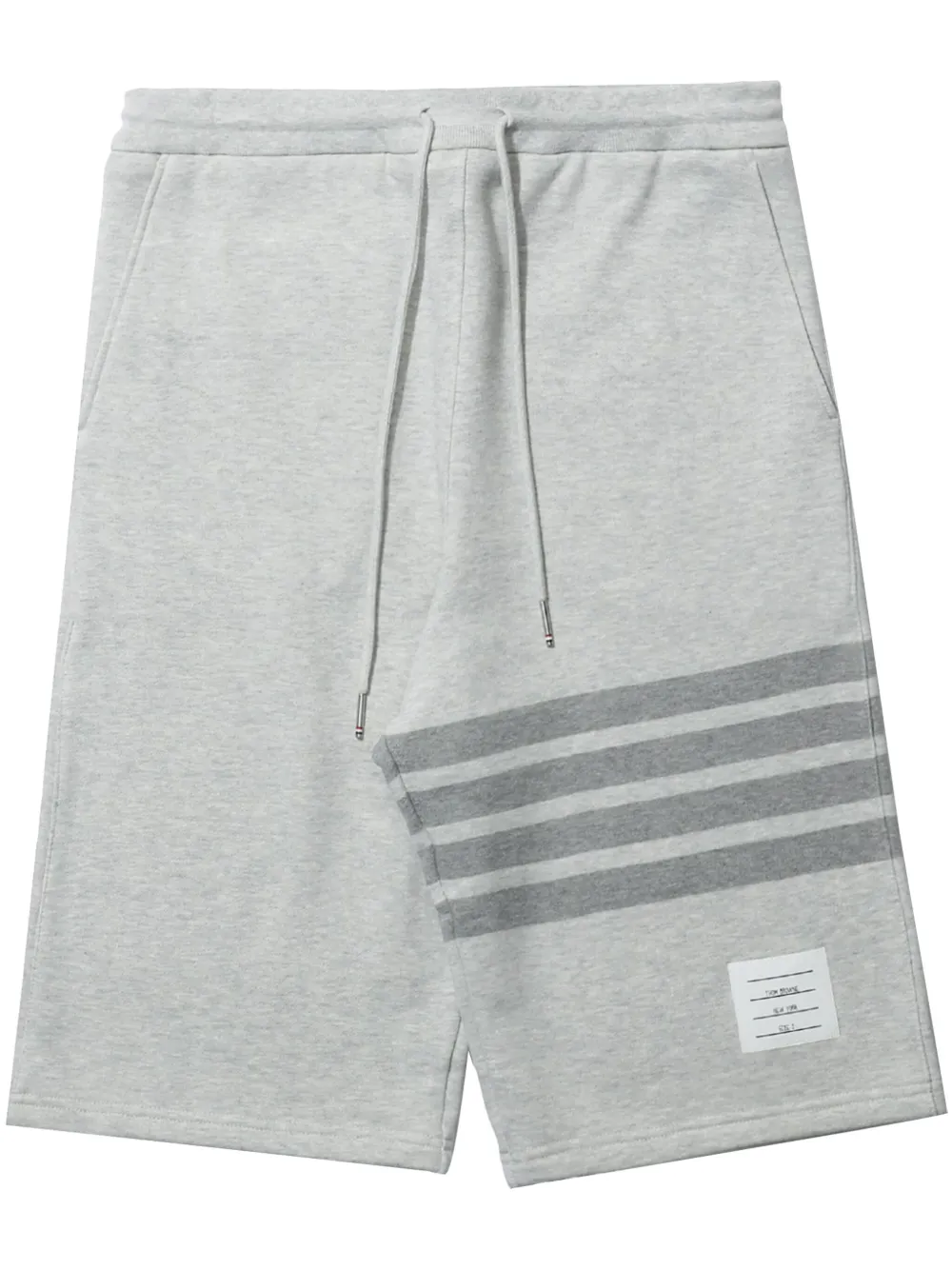 

Спортивные шорты с кулиской и полосками 4-Bar THOM BROWNE, серый