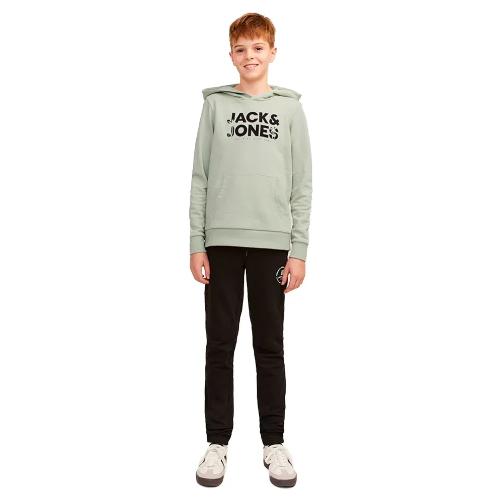 Худи с вышивкой пальмы Jack & Jones, бежевый — фото 4