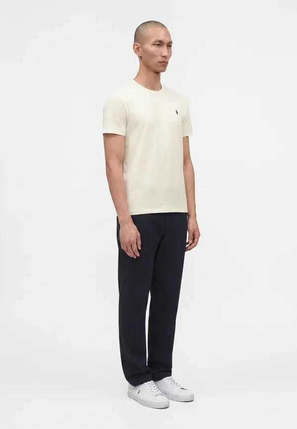 Футболка из хлопка Short sleeve Polo Ralph Lauren, Pale Cream, кремовый — фото 4