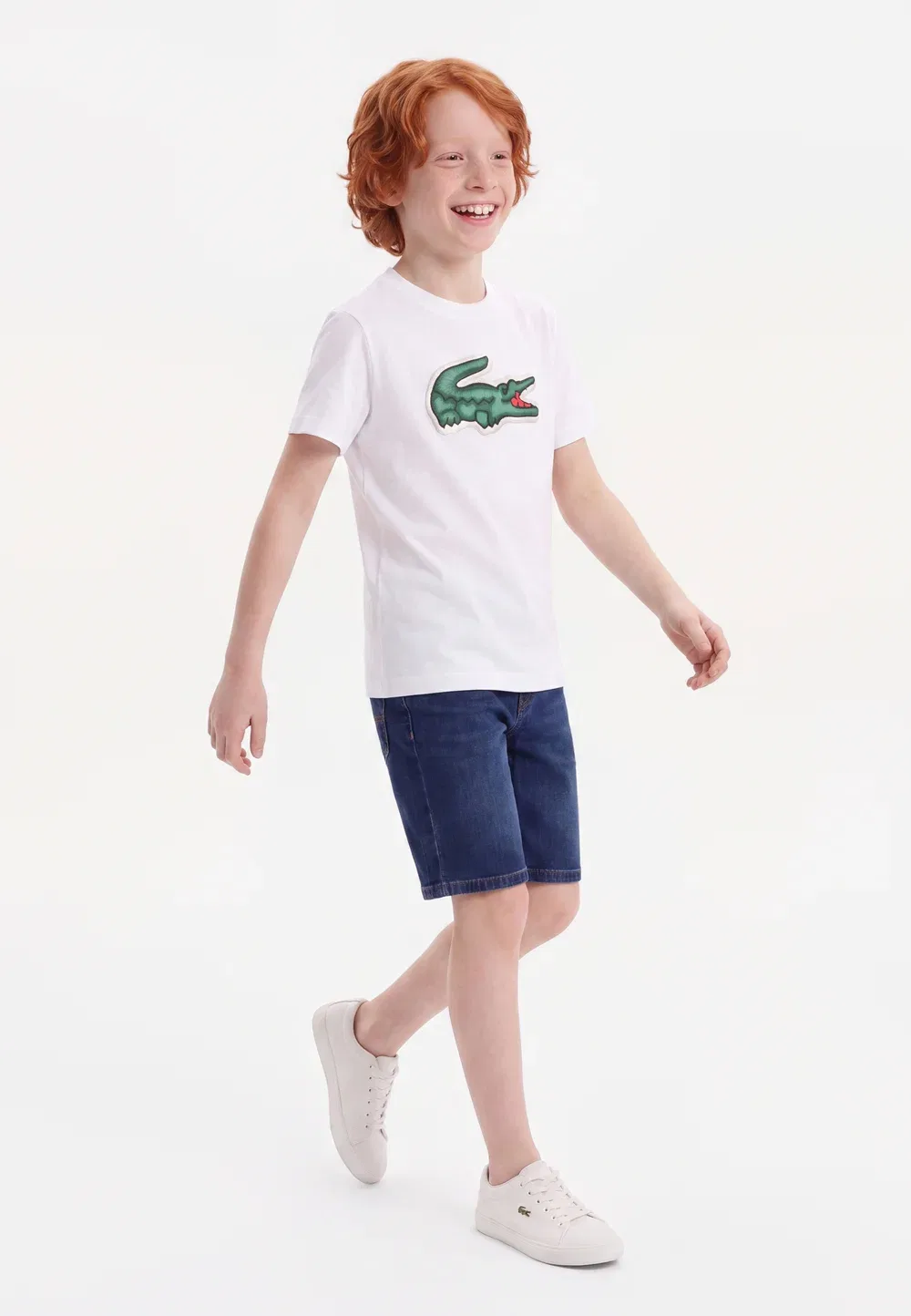 Футболка с объемным принтом Lacoste, Blanc