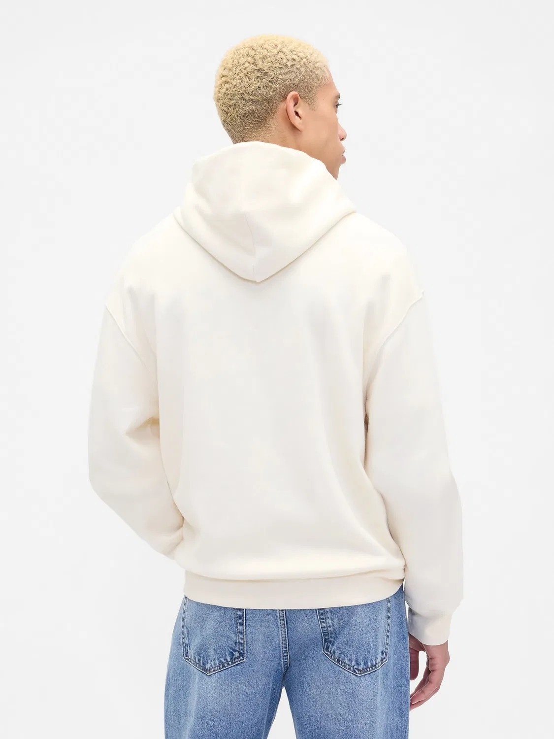 Худи Gap Oversized Mini Logo, белый — фото 2