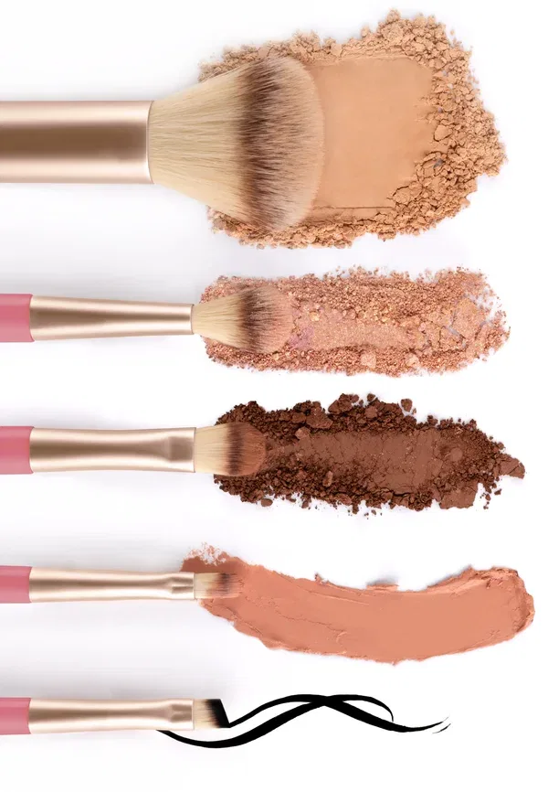 Набор кистей для макияжа Anniversary Set, 6 предметов, Luvia Cosmetics, Rosy Coral - Champagne, розовый — фото 4