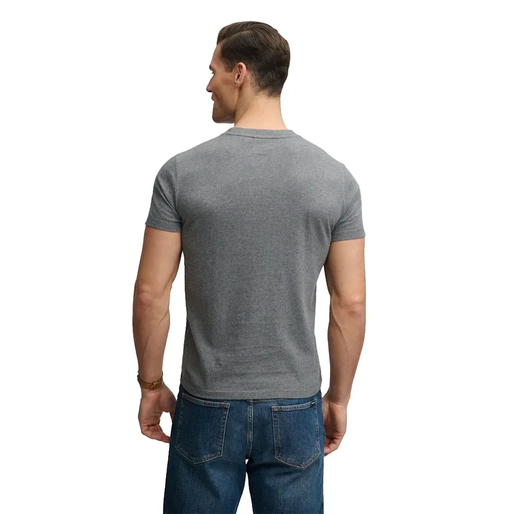 Футболка с коротким рукавом Essential Stacked Logo Embroidered Superdry, серый — фото 2