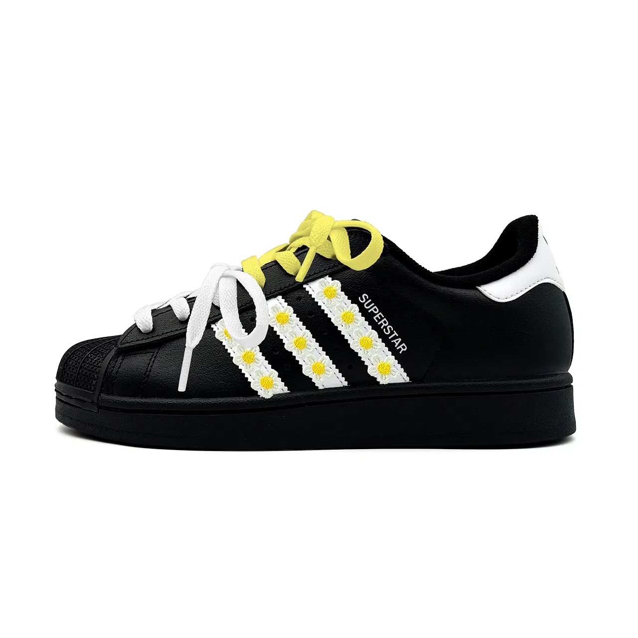 Кроссовки детские Superstar 2, Adidas Originals, Black Yellow
