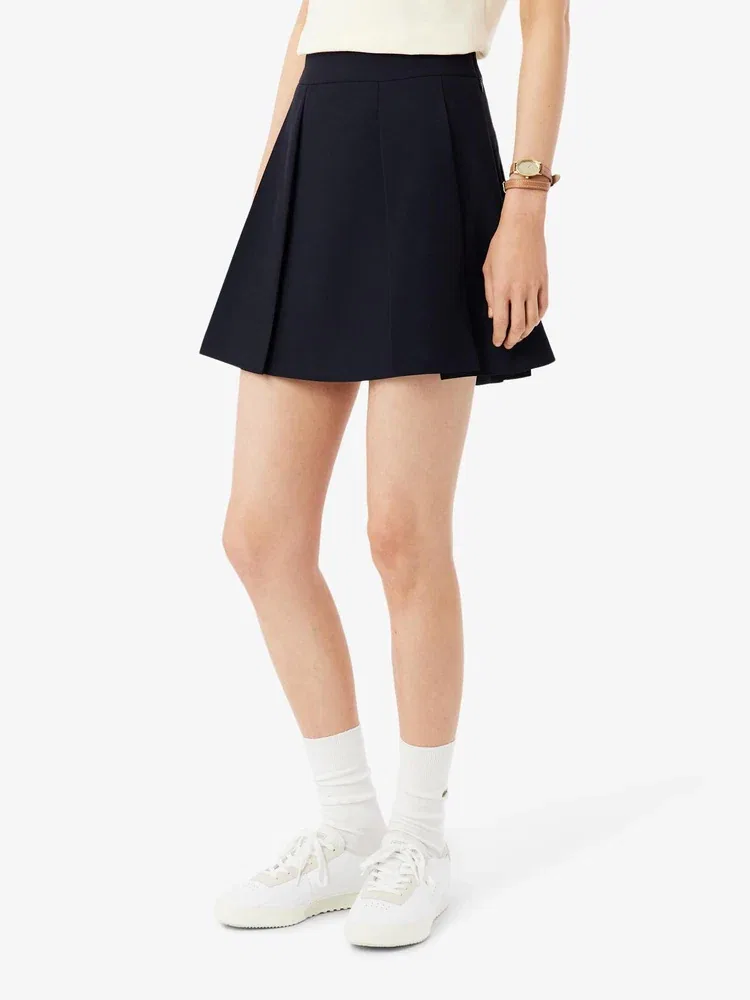 Юбка мини LACOSTE Fluid Pique Skirt, Navy — фото 3