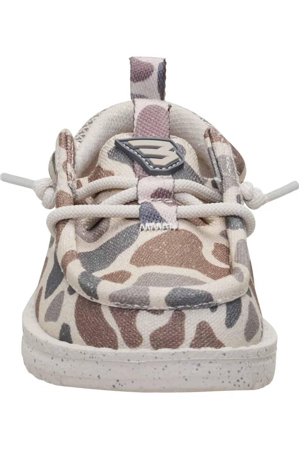 Детские слипоны на мягкой подошве Wally Funk Burlebo Hey Dude, Taupe/Camo — фото 4