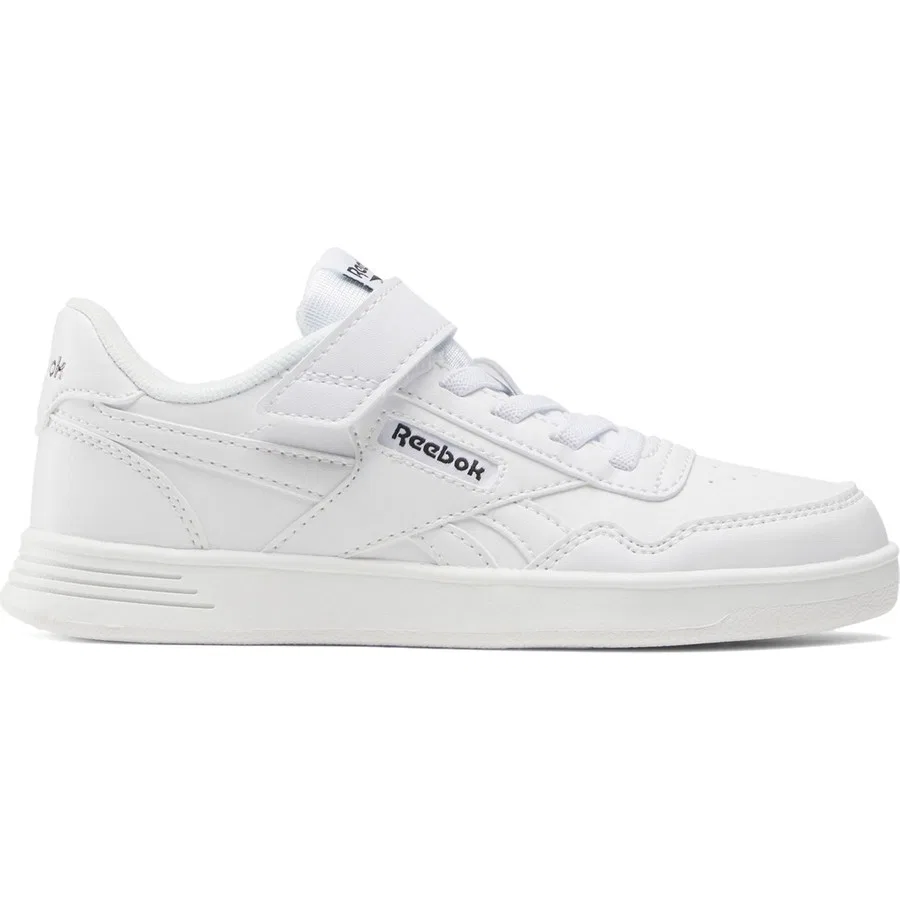 Кроссовки детские с эластичной шнуровкой Court Advance Elastic Lac Reebok, Кирпично-белый