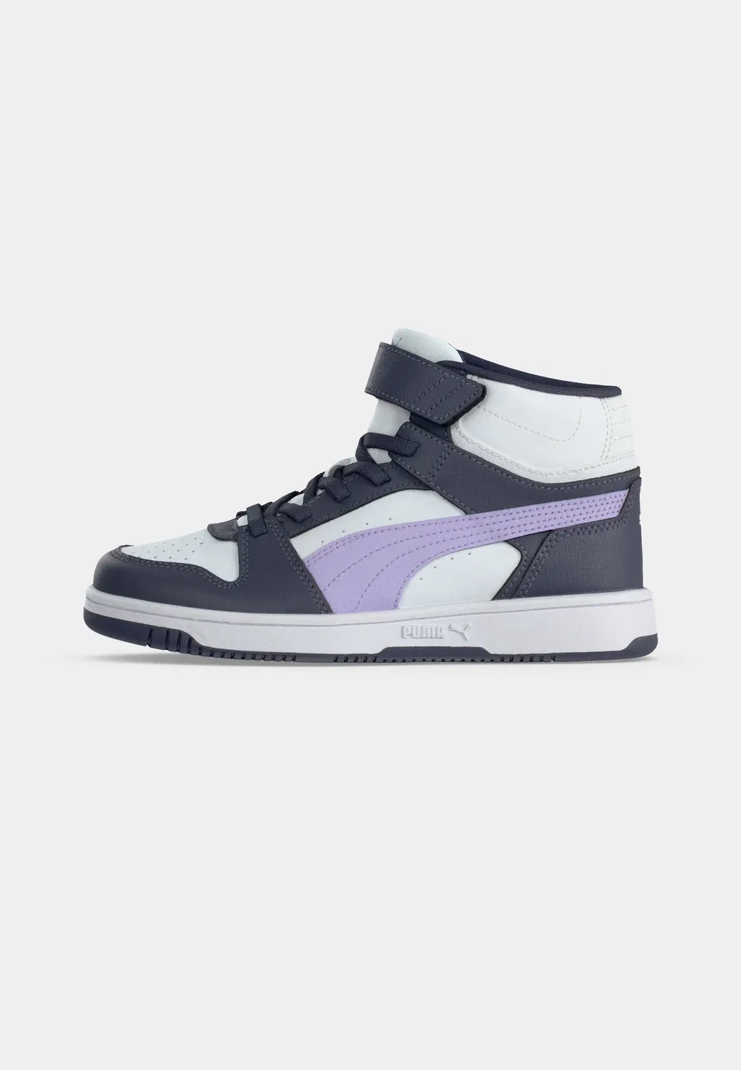 Rebound slam mid unisex - высокие кроссовки Puma, Inky Depths/Light Lavender/White — фото 2