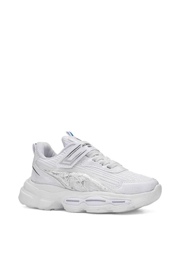 Детские кроссовки для девочек с трикотажным верхом Arzen Bebe, White