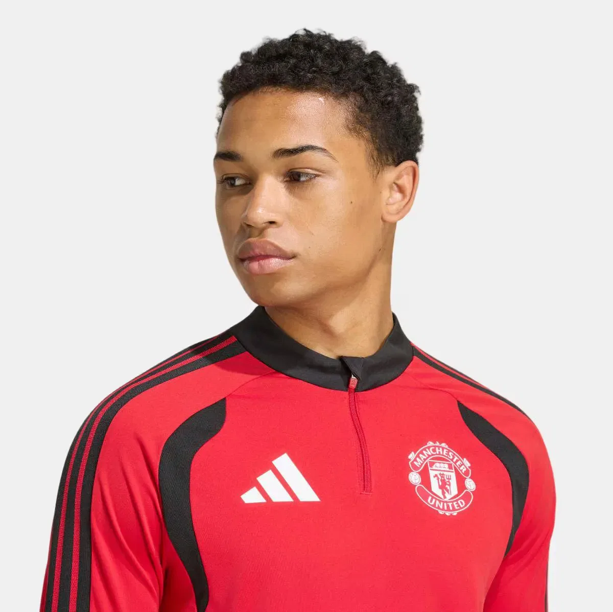 Мужская тренировочная худи Manchester United FC 2026-2027 adidas, Rojo — фото 4