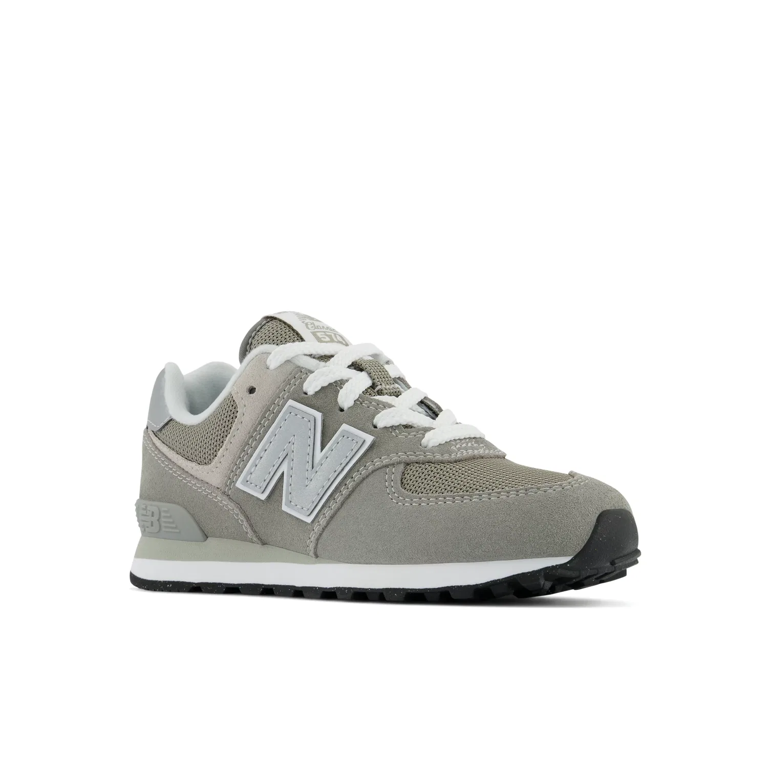 Детские кроссовки 574 Core Lace New Balance, Grey With White — фото 2