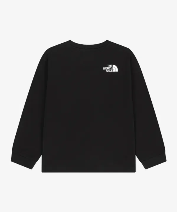 Футболка с длинным рукавом Go To, The North Face Kids, черный — фото 2