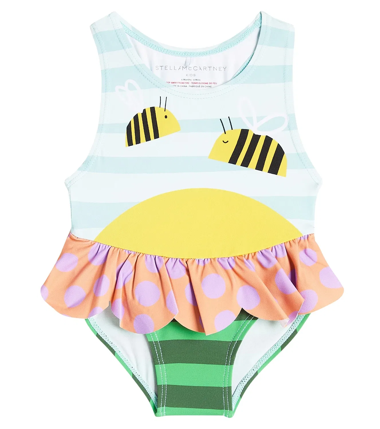 Раздельный купальник с принтом Stella Mccartney Kids, мультиколор