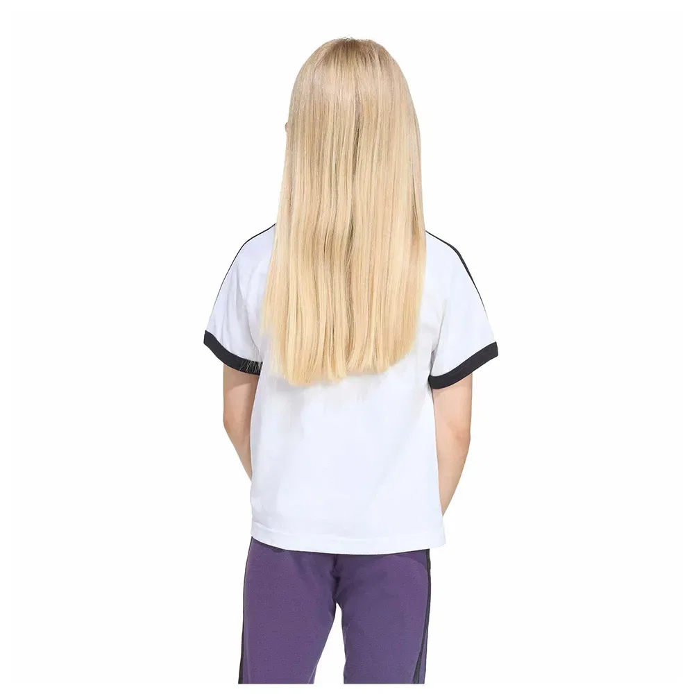 Детская футболка для девочек с длинным рукавом 3-Stripes Adidas Originals, White — фото 2