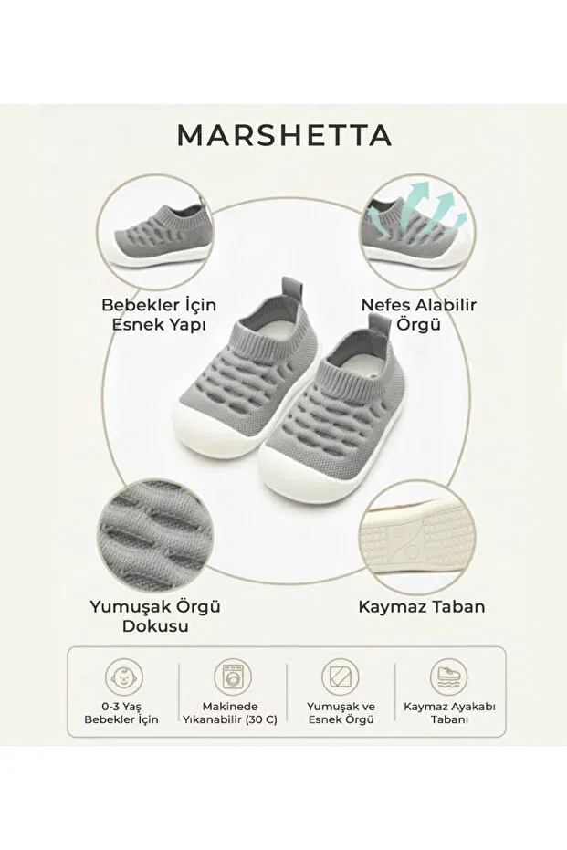 Детские кроссовки для девочек текстильные Marshetta, Gray — фото 3