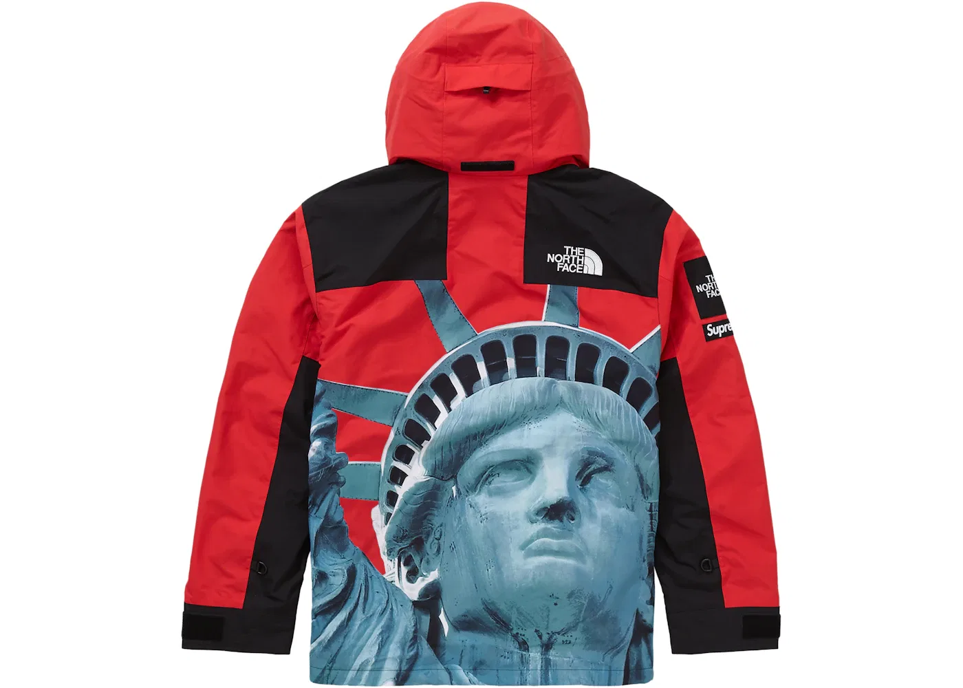 Мужская куртка с принтом Statue of Liberty Supreme, Red — фото 3