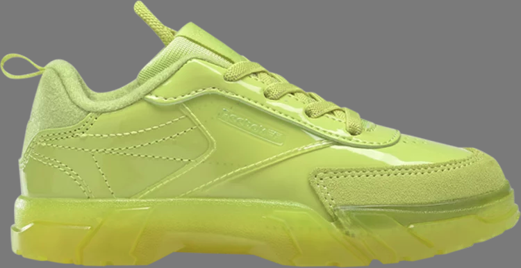 Кроссовки cardi b x club c toddler 'high vis green' Reebok, зеленый - фото