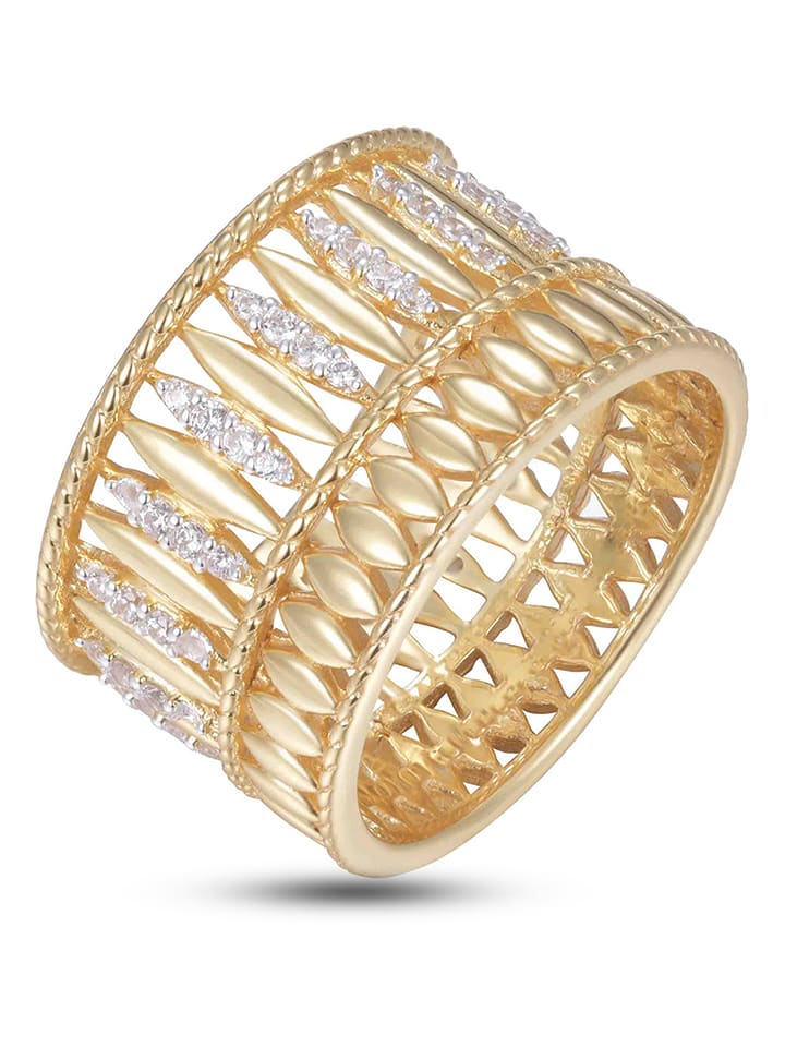 

Позолоченное кольцо с драгоценными камнями DI GIORGIO