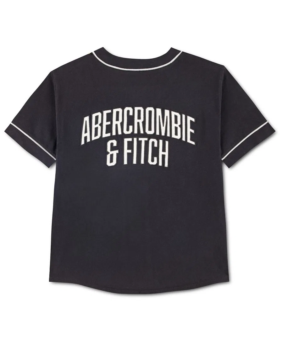 Рубашка с бейсбольной окантовкой для мальчиков Abercrombie Kids — фото 2