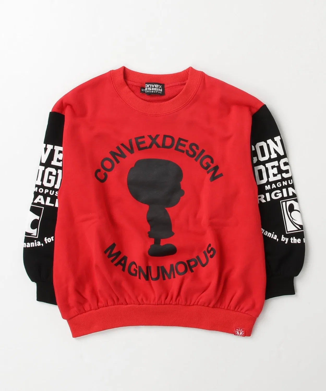 Толстовка биколор Converse Big тренер красный — фото 4